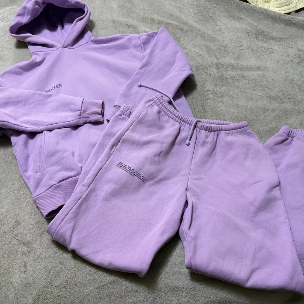 Pangaia women Lilac Joggers and Hoodie